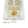 X Autohaux 4 Gauge In 8 Out With Agu Fuse 60a Holder 2 Way Stereo Amp Power Ground Distribution Block For Car Audio Splitter
