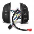 A-premium Steering Wheel Mounted Cruise Control Switch With Green Backlight Compatible Ford F-150 250 350 1997-2004 450 550