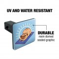 Downward Facing Dog Pug Doing Yoga Tow Trailer Hitch Cover Plug Insert