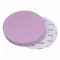 Uxcell 10pcs 6-inch Purple Sanding Discs 5000 Grits Hook And Loop Professional Aluminum Oxide Sand Paper Wet Dry Polish For