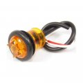 Fortpro 3 4 Amber Round Clearance Marker Led Light With 1 And Lens F235207 