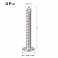 Uxcell Phillips Head Self Tapping Screws 14 X 2 304 Stainless Steel Wood Sheet Metal Screw 10pcs
