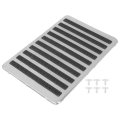 Universal Car Vehicles Trucks Floor Carpet Mat Patch Heel Scuff Plate Foot Rest Pedal Pad Stainless Steel 