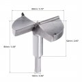Uxcell Forstner Drill Bits 80mm Tungsten Carbide Wood Hole Saw Auger Opener Woodworking Hinge Drilling Boring Bit Cutter Gray
