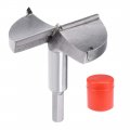 Uxcell Forstner Drill Bits 80mm Tungsten Carbide Wood Hole Saw Auger Opener Woodworking Hinge Drilling Boring Bit Cutter Gray