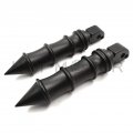 Httmt Mt096 Pa018x2 Spike Bamboo Footpegs Compatible With Passenger 2018-later Softail Fat Boy Flfb Bob Fxfb