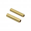 Uxcell Brass Tube 6mm 7mm Od X 1mm Wall Thickness 30mm Length Seamless Pipe Round Tubing Tone Pack Of 20