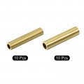 Uxcell Brass Tube 6mm 7mm Od X 1mm Wall Thickness 30mm Length Seamless Pipe Round Tubing Tone Pack Of 20