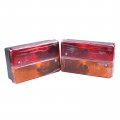 Fridayparts 2pcs Rear Light Lamp 700 23600 70023600 Compatible For Jcb Backhoe Loader 3cx 4cx Replacement