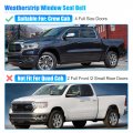 X Autohaux 4pcs Weatherstrip Window Trim Seal Belt Car Outside For Ram 1500 2500 3500 2011-2023 55112376ah 55112377ah