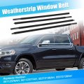 X Autohaux 4pcs Weatherstrip Window Trim Seal Belt Car Outside For Ram 1500 2500 3500 2011-2023 55112376ah 55112377ah