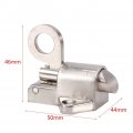 Qiilu Window Gate Security Pull Ring Spring Bounce Door Bolt Zinc Alloy Latch Lock
