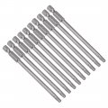 Uxcell 10 Pcs 1 4 Hex Shank T20 Magnetic Security Torx Screwdriver Bits 100mm Length
