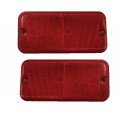 Chevy Gmc Van 1985-1996 Side Marker Light Assembly Unit Driver And Passenger Pair Rear Red Replacement For Gm2860101  