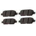 Rear Brake Pad Set For Infiniti Qx60 2014 To 2020 Semi Metallic Friction Material Replacement 19430461 Standard Style Black 