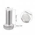 Uxcell M16 Hex Bolt M16-2 X 40mm 304 Stainless Steel 4 8 Grade Fully Threaded Hexagonal Head Screw Bolts 1pcs