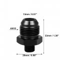 X Autohaux Black 10an Male To M12 1 5mm Thread Tube Hardline Fuel Line Adapter Oil Gas Pipe Fitting