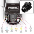 X Autohaux Black 10an Male To M12 1 5mm Thread Tube Hardline Fuel Line Adapter Oil Gas Pipe Fitting