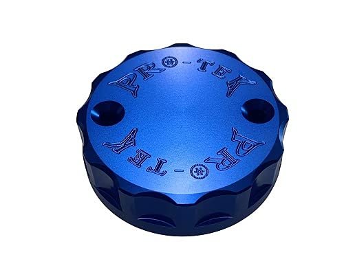 Pro-tek Blue Front Brake Fluid Reservoir Cap Made For Honda Rvt1000r Rc51 2000 2001 2002 2003 2004 2005 2006 Rvt 1000r