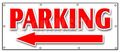 36 X96 Parking Left Arrow Banner Sign Lot Garage Valet Car Turn 