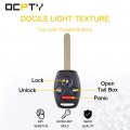 Ocpty Kr55wk49308 2x Uncut Keyless Entry Remote Control Key Fob Transmitter 2008-2012 Replacement For Honda Accord 2009-2015