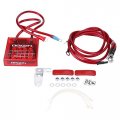 Qiilu Car Voltage Stabilizer Universal Fuel Saver Regulator Kit With 3 Earth Ground Cables For Truck Red