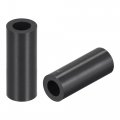 Uxcell Abs Round Spacer Washer Id 4 2mm Od 7mm L 25mm Plastic Standoff For 3d Printer Tv Wall Mounting Electrical Outlet Black