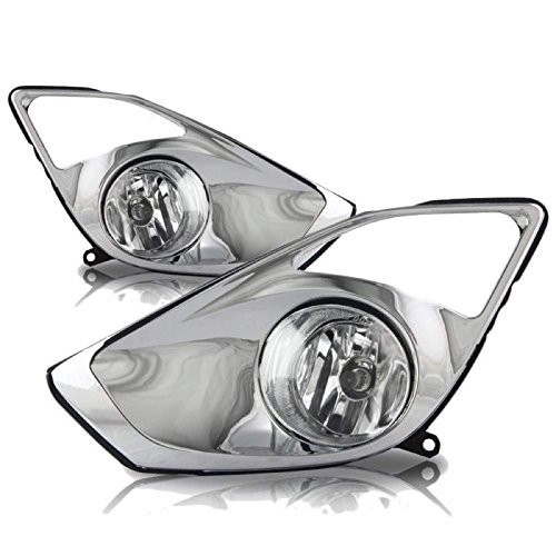 Clear Lens Chrome Bezel Fog Light Lamps For Toyota Avalon 2013-2014 W Wiring Kit Pair