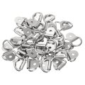 40pcs D Ring Tieown Anchor 3mm Diameter Ds Lashing Ring For Trailer Truck Boat Rv Atv Suv Vehicle Cars Silver Tone 
