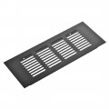 Rectangle Air Vents 7 87x3 15 Inch Grille Mesh Airflow Louver For Cabinet Shoebox Bathroom Door Aluminum Alloy Black Pack Of 2 