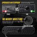 White Amber Led Grille Strobe Lights With 9 Key Switch 20-flashing Mode Surface Mount 12-led Mini Warning Grill Light Bar For