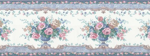 Brewster 418b326 Borders And More Fountain Bouquets Wall Border 10 3125-inch By 180-inch