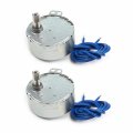 Fielect 2pcs Synchronous Motor Ac 110v 30rpm Turntable Cw Direction 4w Tyc-50 Double Flat Tapping Shaft