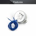 Fielect 2pcs Synchronous Motor Ac 110v 30rpm Turntable Cw Direction 4w Tyc-50 Double Flat Tapping Shaft