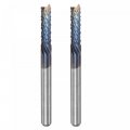 End Mill Cnc Router Bits 3mm X 12mm 1 8 Shank Diamond Film Coated Carbide Engraving Bit Milling Cutter Left Hand For Pcb 