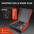 A-premium Ignition Coils And Spark Plugs Kits Compatible With Mazda 5 2006-2007 L4 2 3l 4-pc Set
