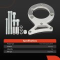 A-premium Polished Aluminum Power Steering Bracket Kit Compatible With 1982-1992 Ford Small Block 302 5 0l