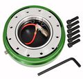 Universal Jdm Slim Quick Release Racing Steering Wheel Adapter Hub Kit Green 