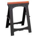 Folding Sawhorse 32-inch Tall 350 Lb Capacity Injection Molded Pvc Frame By Hft 