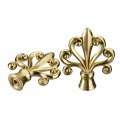 Aspen Creative Antique Brass 24053-07-2 Finial For Lamp Shade Finish 2-3 4 Height Set Of 2 
