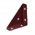 Uxcell 6pcs Angle Corner Brackets 65x19x65mm Cold Rolled Steel Braces Joining Support With Screws For Desk Bed Edge Brown