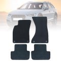 Black Velour Front Rear Floor Mats Carpet For Audi A4 S4 2009 2010 2011 2012 2013 2014 2015 2016 