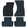 Black Velour Front Rear Floor Mats Carpet For Audi A4 S4 2009 2010 2011 2012 2013 2014 2015 2016