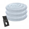 Powertec 70387 4 X 20 Pvc Dust Collection Hose With Blast Gate For Woodworking And Shop Vacuum Collector Accessories 