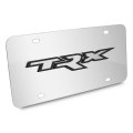 Ram 1500 Trx 3d Logo Mirror Chrome Stainless Steel License Plate Official Licensed Universal Fit 12 In X 6 