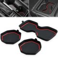 Silicone Cup Holder Inserts For Honda Accord 2023 2024 2025 2026 Red Center Console Insert Pads Custom Interior Decoration Trim 