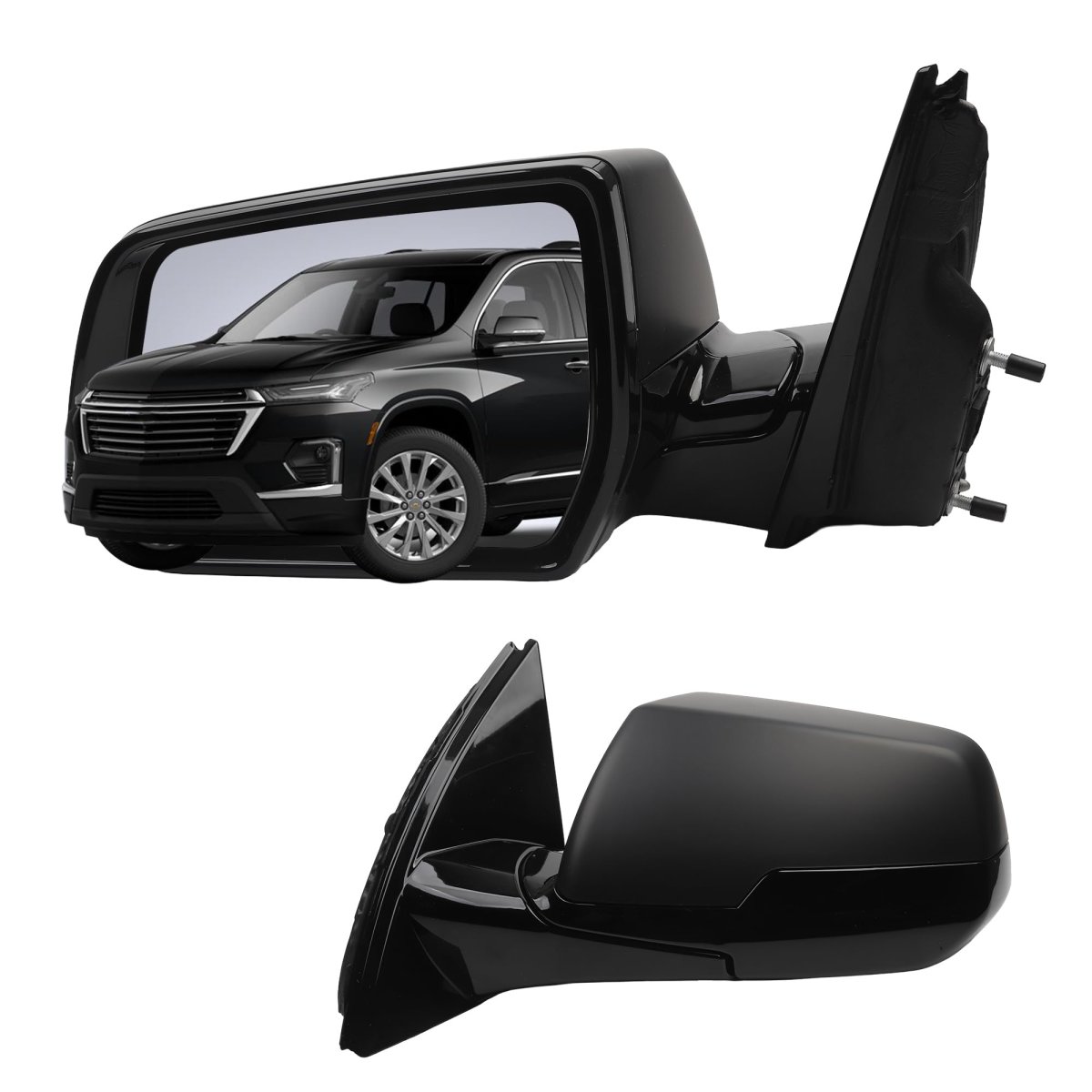 Dasbecan Side Rear View Mirror For 2018-2019 Chevy Chevrolet Traverse Power Heated Door Rearview Driver Left Gm1320599