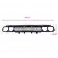 G-plus Grill Black Front Grille Lower Replacement For Dodge Challenger 2015-2018