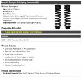 Rear Air Spring To Coil Conversion Kit 2 Piece Compatible With 2007-2016 Mercedes-benz Gl450