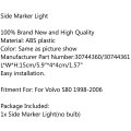 Car Right Side Marker Lights Turn Signal Fender Light No Bulb Fits For Volvo S80 1998-2006